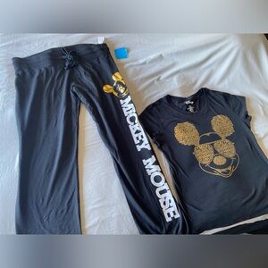 Womens Mickey Mouse Tshirt and Jogger set